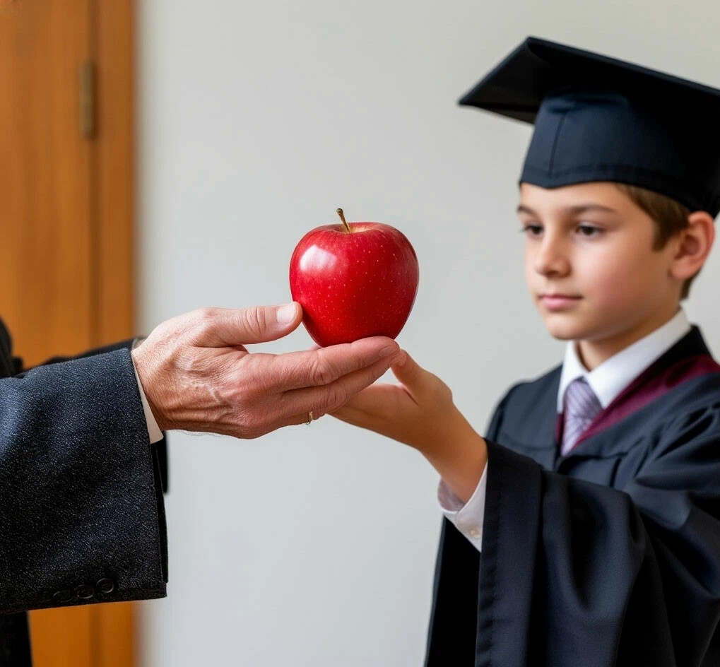 символичное яблоко — древний символ мудрости и познания